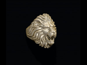 Lion ring 3D Baskı Modeli