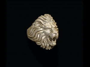 Lion ring 3D Print Model