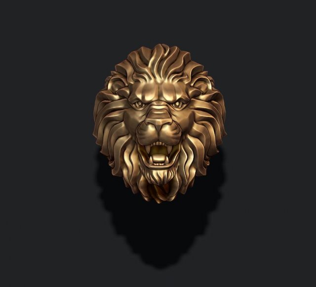 Lion ring 3D Baskı Modeli .c4d .max .obj .3ds .fbx .stl .blend 