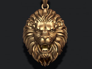 Lion pendant 3D-Druckmodell