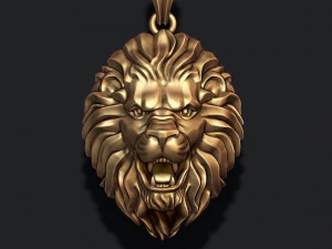 Lion pendant 3D Print Model
