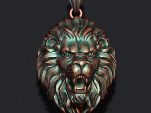 Pendentif Lion Modèles 3D en vedette
