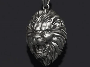 Lion pendant 3D Print Model