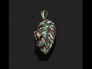 Lion pendant 3D-Druckmodell