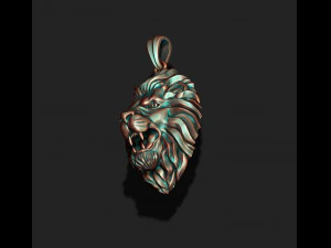 Lion pendant 3D Print Model