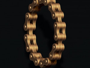 Bicycle chain ring Modèles 3D en vedette