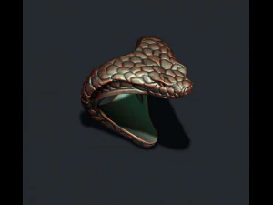 Snake ring 3D Print Model