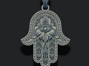 Hamsa pendant 3D Print Model