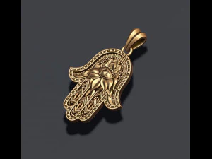 Hamsa pendant 3D Print Model