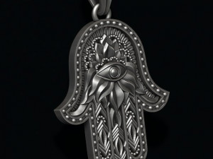 Hamsa pendant 3D 打印模型