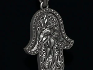 Hamsa pendant 3D Print Model