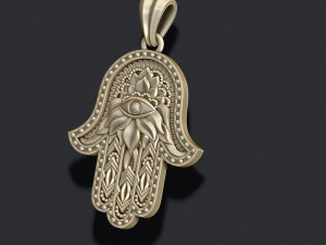 Hamsa pendant 3D 打印模型
