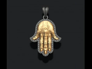 Hamsa pendant 3D Print Model