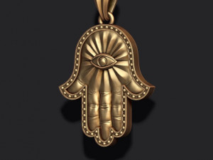 Hamsa pendant Modelo de impresión 3D