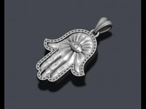 Hamsa pendant 3D Print Model
