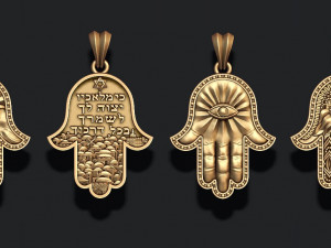 Hamsa pendants pack 3Dプリントモデル