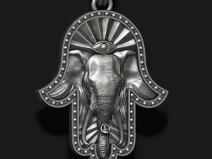 Hamsa pendants pack 3D Print Model