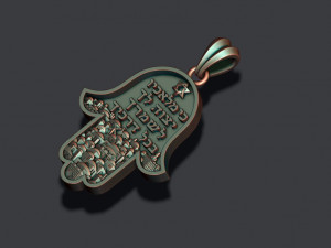Hamsa pendants pack Modèles 3D en vedette