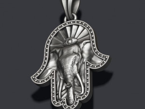 Hamsa pendants pack Modèles 3D en vedette