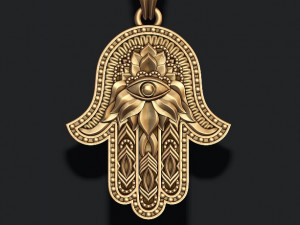 Hamsa pendants pack Modèles 3D en vedette