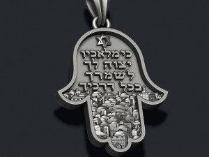 Hamsa pendants pack Modèles 3D en vedette