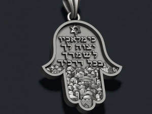 Hamsa pendants pack 3D Print Model