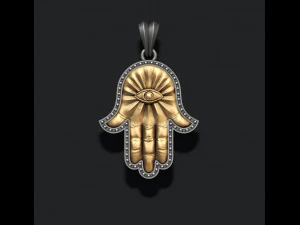 Hamsa pendants pack 3D Print Model