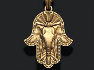 Hamsa pendants pack Modèles 3D en vedette