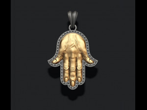 Hamsa pendants pack Modèles 3D en vedette