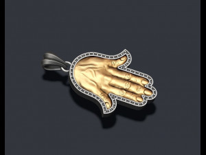 Hamsa pendants pack Modèles 3D en vedette