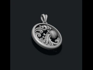 Horoscope acuario pendant 3D Print Model