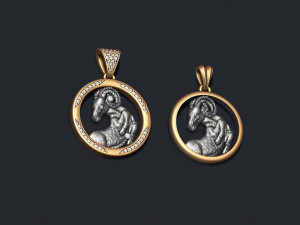Horoscope aries pendants pack Modelo de Impressão 3D