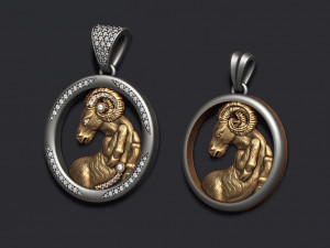 Horoscope aries pendants pack Modelo de Impressão 3D