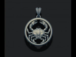 Horoscope cancer pendants pack 3D Print Model