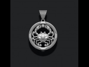 Horoscope cancer pendants pack Modelo de Impressão 3D
