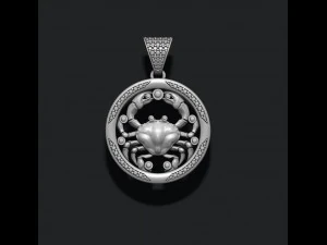 Horoscope cancer pendants pack 3D Print Model