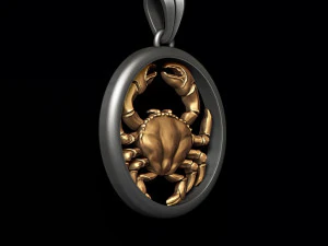Horoscope cancer pendants pack 3D Print Model