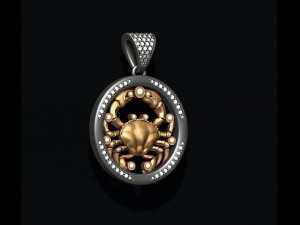 Horoscope cancer pendants pack Modelo de Impressão 3D