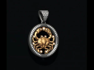 Horoscope cancer pendants pack 3D Print Model