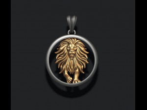 Horoscope lion pendant 3Dプリントモデル