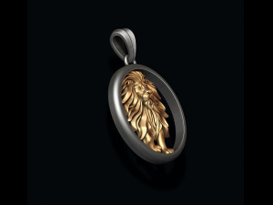 Horoscope lion pendant 3Dプリントモデル