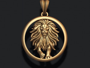 Horoscope lion pendant 3Dプリントモデル