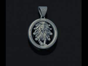 Horoscope lion pendants pack 3D Baskı Modeli