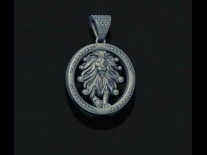 Horoscope lion pendants pack 3D Print Model