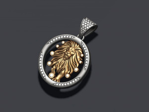 Horoscope lion pendants pack 3D Baskı Modeli