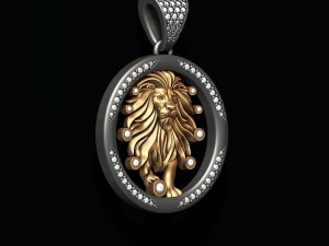 Horoscope lion pendants pack 3D Baskı Modeli