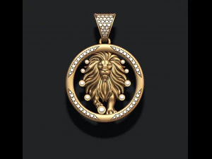 Horoscope lion pendants pack 3D Print Model