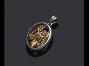Horoscope libra pendant 3D Print Model
