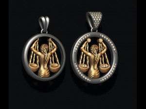 Horoscope libra pendants pack Modelo de Impressão 3D