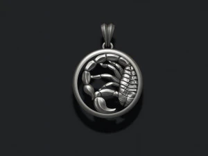Horoscope scorpion pendant 3D Print Model